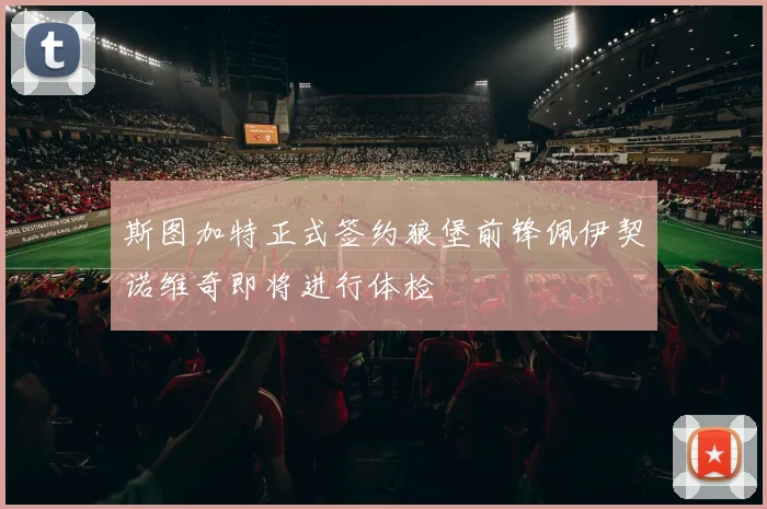 斯图加特正式签约狼堡前锋佩伊契诺维奇即将进行体检